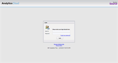 Desktop Screenshot of analyticscloud.servicesource.com